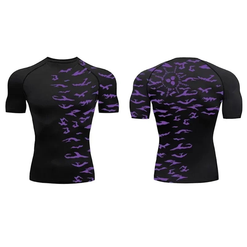 SASUKE CURSE MARK COMPRESSION SHIRT
