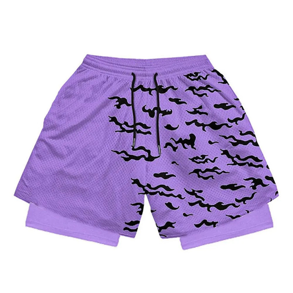 SASUKE CURSE MARK GYM SHORTS