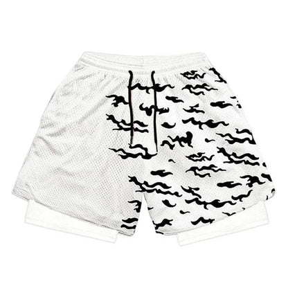 SASUKE CURSE MARK GYM SHORTS