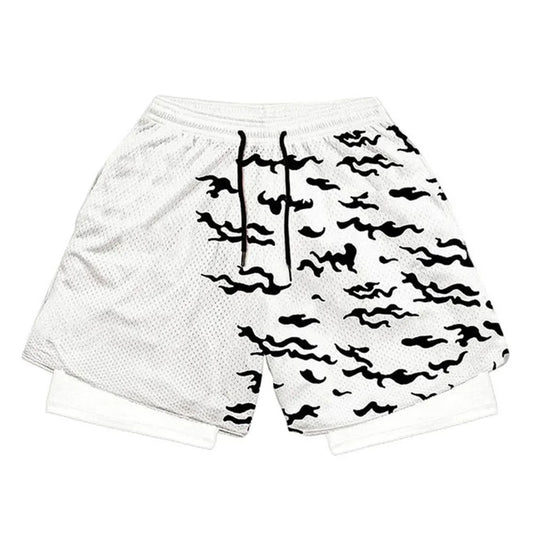 SASUKE CURSE MARK GYM SHORTS